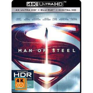 หนัง 4K UHD: Man of Steel (2013) บุรุษเหล็กซูเปอร์แมน แผ่น 4K จำนวน 1 แผ่น