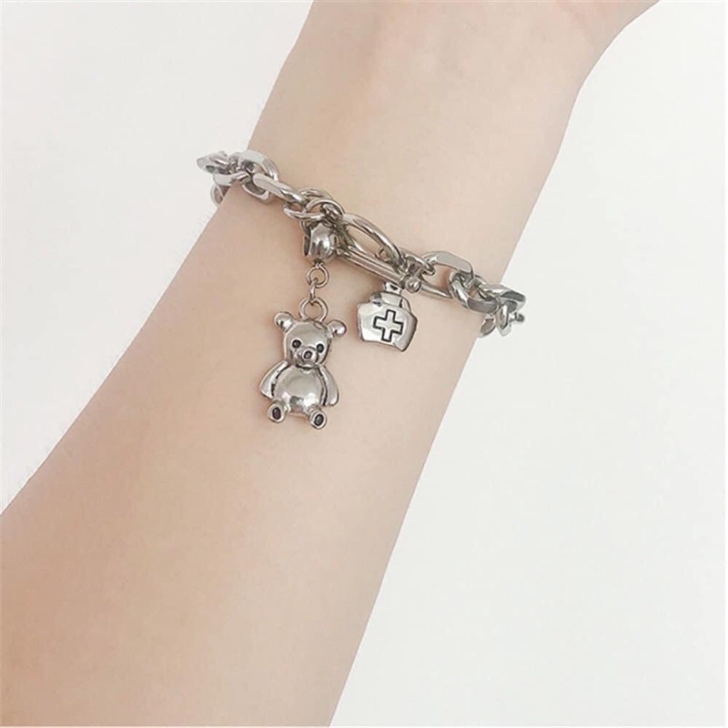 พร้อมส่ง-สร้อยข้อมือน้องหมี-น่ารักมากค่ะ