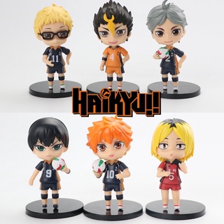 สินค้า โมเดล Haikyu!! ไฮคิว คู่ตบฟ้าประทาน 6 ตัว ขนาด 10Cm. งานสวย ราคาถูก เก็บเงินปลายทางได้