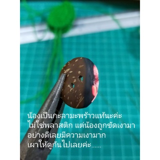 ภาพขนาดย่อของภาพหน้าปกสินค้ากระดุมกะลา กระดุม กะลามะพร้าว 20เม็ด สำหรับงานhandmade กะลามะพร้าวแท้100% (พร้อมส่ง) จากร้าน photooneday บน Shopee ภาพที่ 1