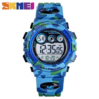 สินค้า SKMEI นาฬิกาข้อมือกันน้ำ 50 เมตร ไฟ LED + EL สำหรับเด็ก