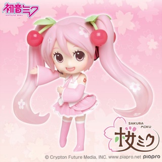 [ Figure แท้ ] Vocaloid  Hatsune Miku Sakura Miku - Doll Crystal Mini Figure [ Taito ]