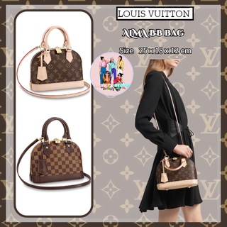 หลุยส์วิตตอง  Louis Vuitton  กระเป๋าถือ / กระเป๋าสะพายไหล่ / BB / เล็ก / กลาง / หูหิ้วคู่ / ใหม่! ของแท้1005