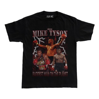 เสื้อยืด พิมพ์ลาย Mike Tyson Iron Baddest สไตล์วินเทจ โอเวอร์ไซซ์ สําหรับผู้ชายS-5XL