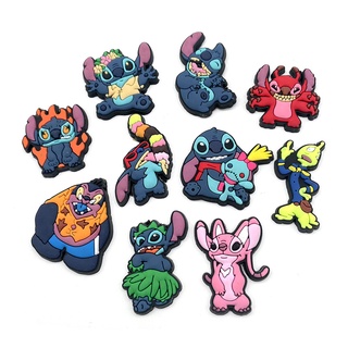 ภาพหน้าปกสินค้าเข็มกลัด รูปการ์ตูนอนิเมะ Lilo and Stitch Jibitz Charm Jibits น่ารัก เครื่องประดับ สําหรับตกแต่งรองเท้าผู้ชาย ซึ่งคุณอาจชอบราคาและรีวิวของสินค้านี้