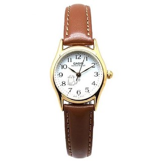 Casio รุ่น LTP-1094Q-7B8  (ประกันCMG) Casio นาฬิกาข้อมือผู้หญิง - สีเงิน สายหนังน้ำตาล รุ่น LTP-1094Q-7B8 / (ประกันCMG)