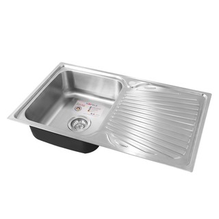 Embedded sink SINK BUILT 1BOWL1DRAIN HAFELE ELGAR 495.39.408 STAINLESS Sink device Kitchen equipment อ่างล้างจานฝัง ซิงค