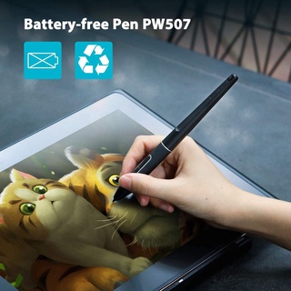 ปากกาสไตลัส PW507 ไร้แบตเตอรี่ สําหรับ HUION พร้อมหน้าจอมอนิเตอร์วาดภาพกราฟิก 8192 สําหรับ Kamvas Pro 12 Pro 13 Pro 16 16 20