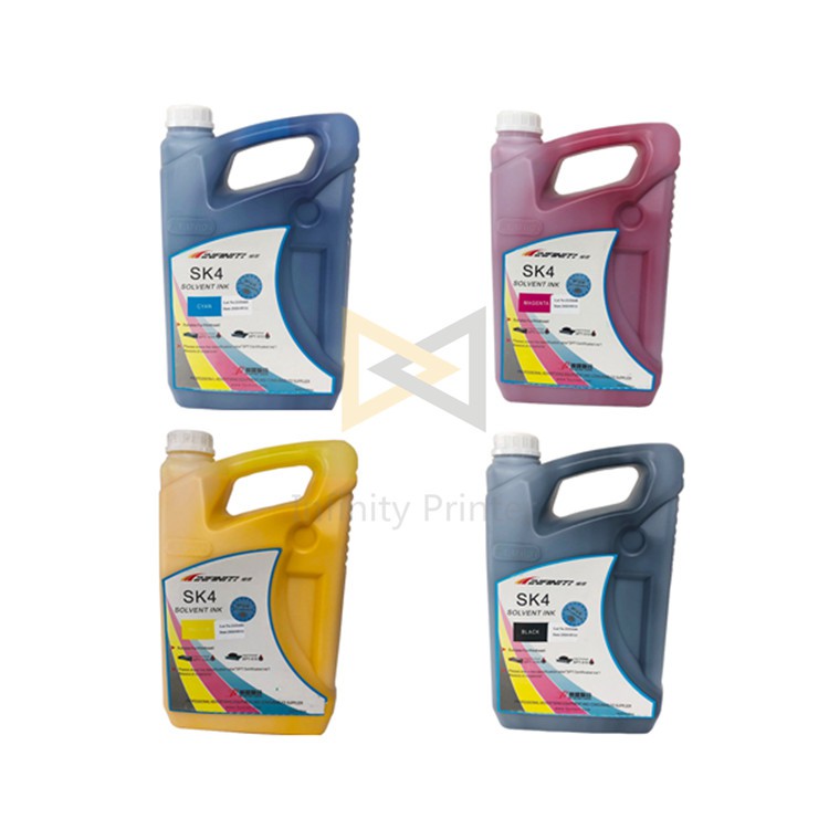 หมึกพิมพ์ ใช้กับหัวพิมพ์ Seiko หมึก SK4 Infiniti Solvent Ink (5L ...
