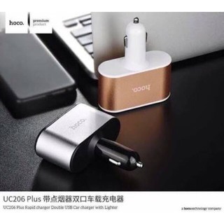 หัวAdapter ชาร์จรถ แท้ศูนย์ Hoco รุ่น UC206 Plus