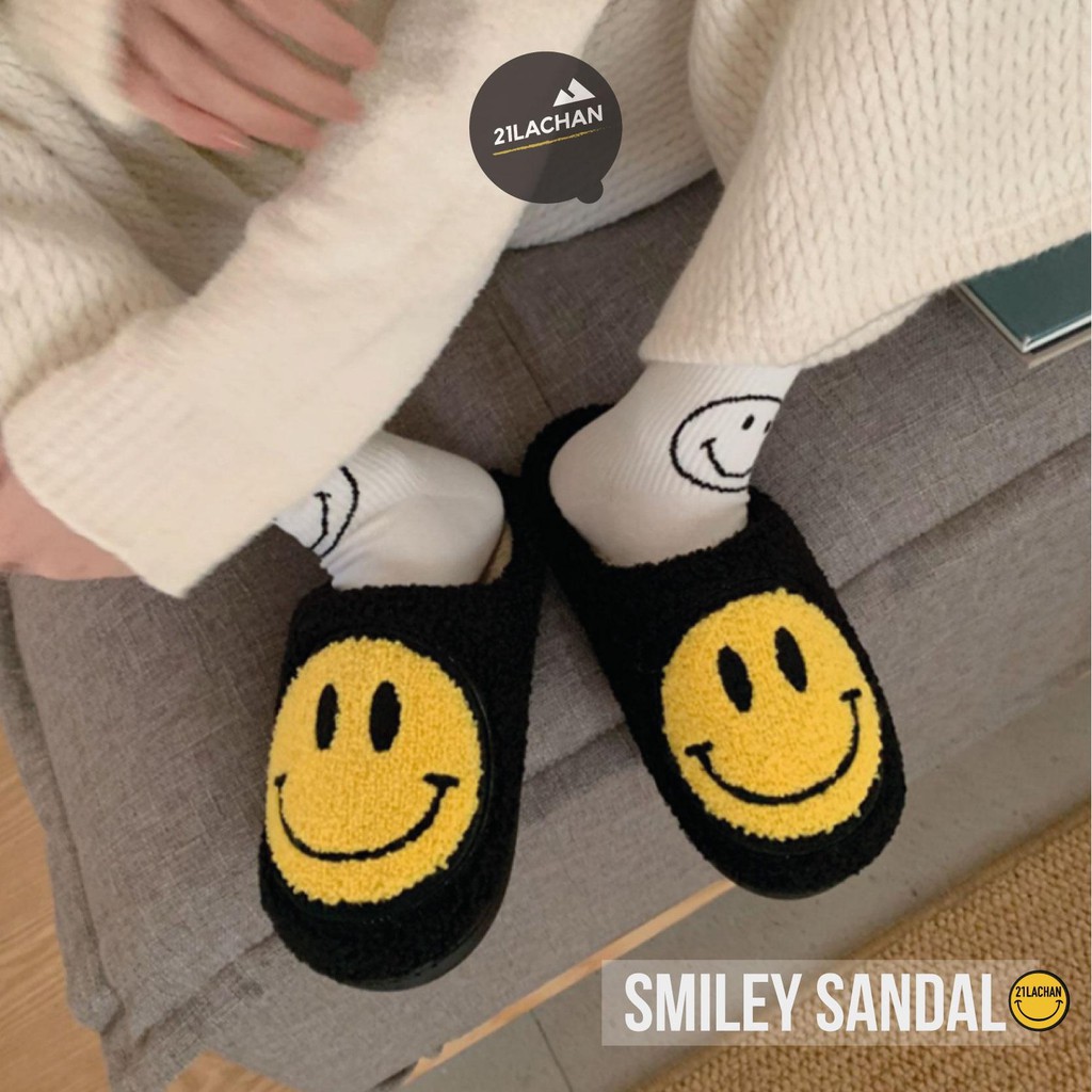 รองเท้าใส่ในบ้าน-smiley-slipper-สินค้าพร้อมส่ง