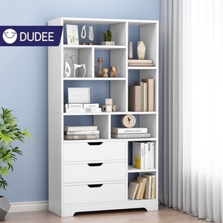 DUDEE ตู้หนังสือชั้นวางหนังสือตู้เก็บของ ห้องนั่งเล่นห้องทำงานเรียบง่าย