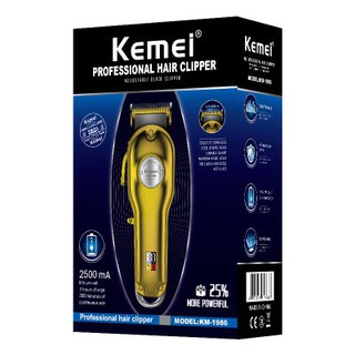 Kemei KM-1986 ปัตตาเลี่ยนเครื่องตัดไฟฟ้าไร้สาย