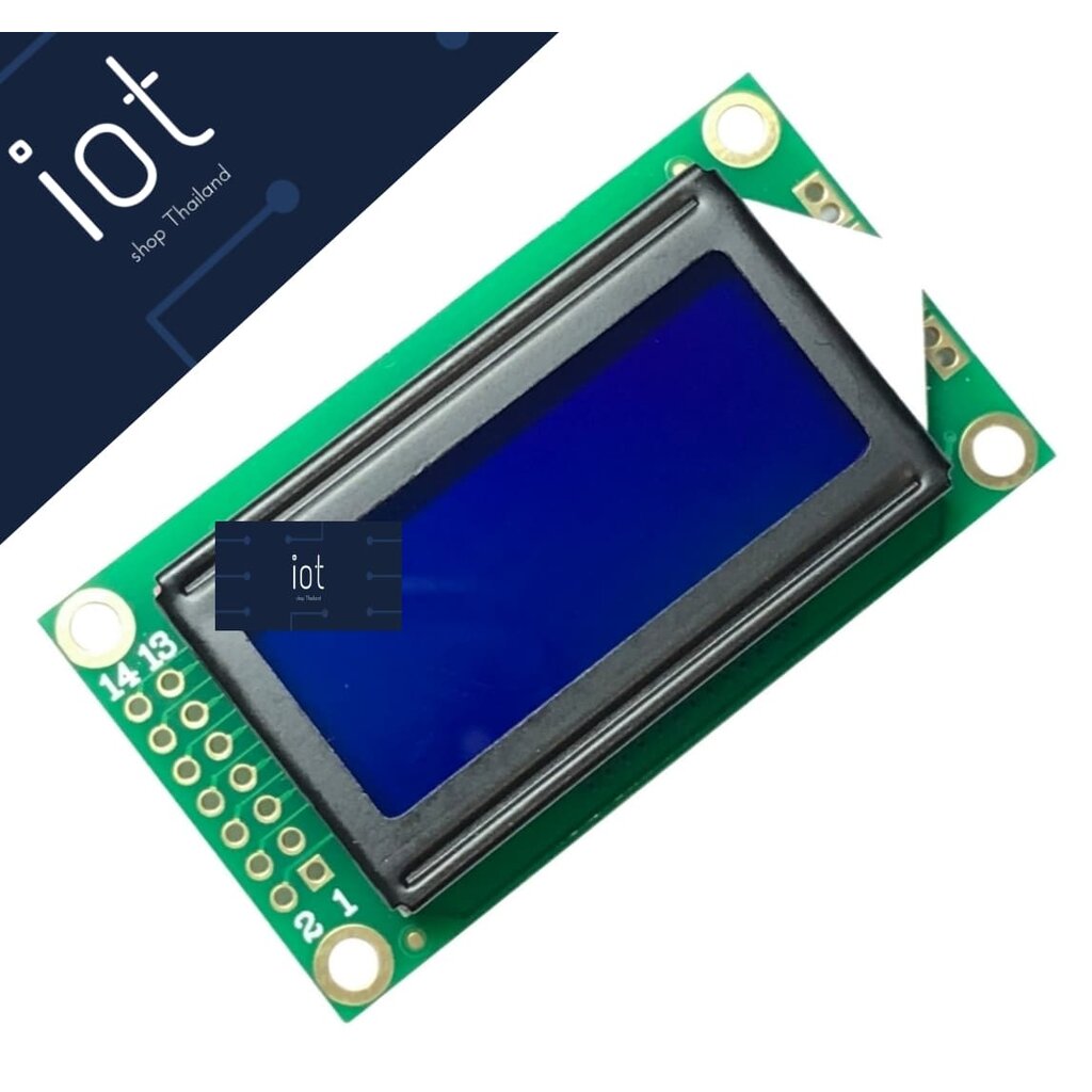 08x02 LCD with backlight (Blue Screen) | Shopee Thailand