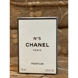 VTG CHANEL NO.5 PARFUM 15 ML SPLASH CELLOPHANE SEALED EXTREAMLY RARE.