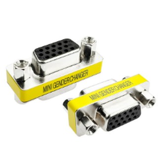 VGA HD15 Female to Female Mini Gender Changer Adapter