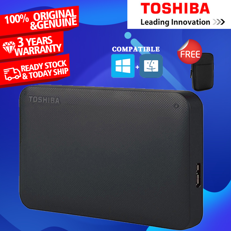 TOSHIBA 2TB External-Hdd External Hard Drive Hard Disk 100% | Shopee ...
