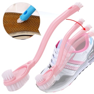 สินค้า 🔥ส่งเร็วทันใจ🔥แปรงขัดรองเท้าแบบ2หัวแปรง ที่ขัดรองเท้า 3in1 แปรงขัดรองเท้า แปรงล้างห้องน้ำ แปรงขัดก๊อก แปรงอเนกประสงค์