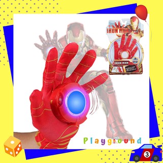 ถุงมือฮีโร่ ไอรอนแมน มีไฟมีเสียง Iron Man Glove