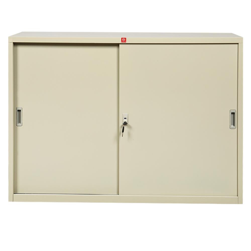 ตู้เอกสาร-ตู้เหล็กบานเลื่อนทึบ-kss-120-mc-สีครีม-เฟอร์นิเจอร์ห้องทำงาน-เฟอร์นิเจอร์-ของแต่งบ้าน-cabinet-steel-sliding-ks