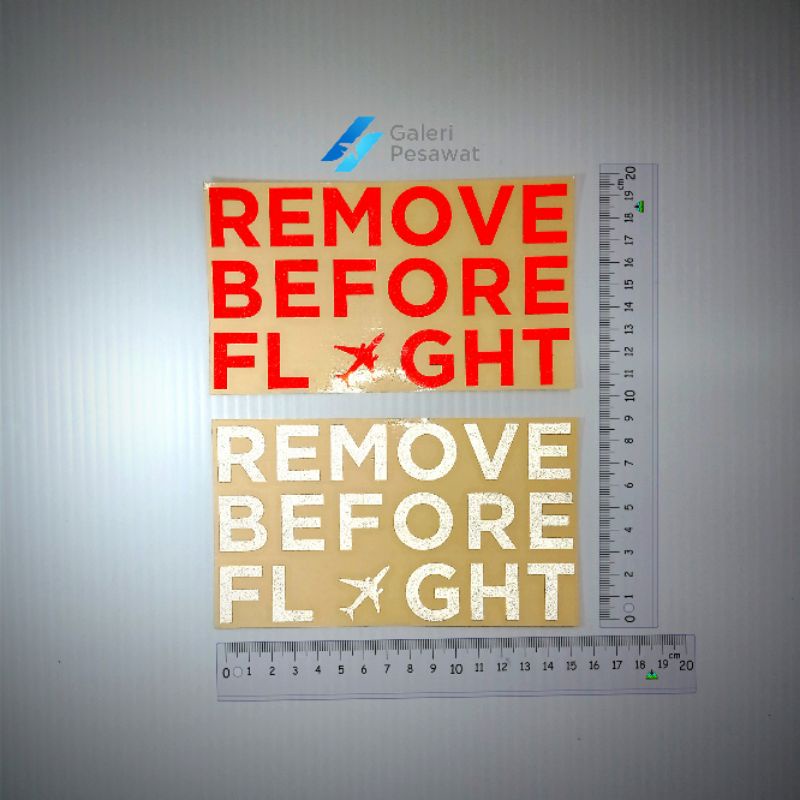 REMOVE BEFORE FLIGHT สติ๊กเกอร์ตัด | Shopee Thailand