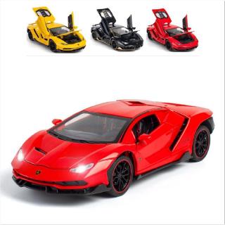 โมเดลรถยนต์อัลลอย 1:24 Lamborghini LP770 ของเล่น ของขวัญวันเกิด สําหรับเด็กผู้ชาย