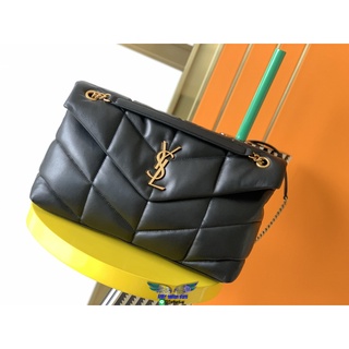 YSL Loulou large pouch clutch chain-strap shoulder flap tote crossbody commuter messenger bag
