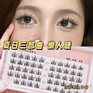 【พร้อมส่ง】 ขนตาปลอม ลายการ์ตูนไตรภาคปีศาจน้อย ขนนก แฟรี่ เหมาะกับฤดูร้อน