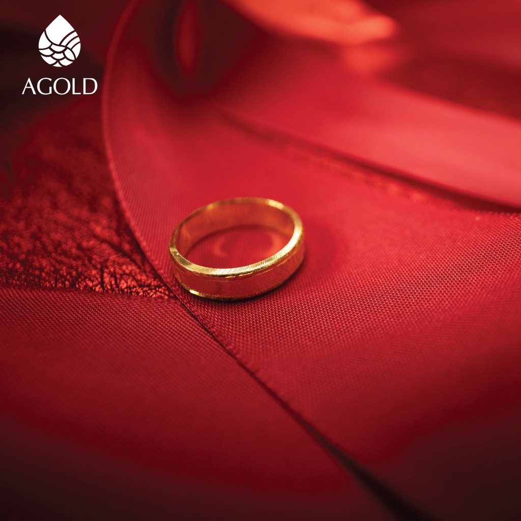 ภาพสินค้าAGOLD แหวนทอง เหลี่ยมรุ้ง น้ำหนักครึ่งสลึง (1.89 กรัม) ทองคำแท้ 96.5% จากร้าน agonline บน Shopee ภาพที่ 2
