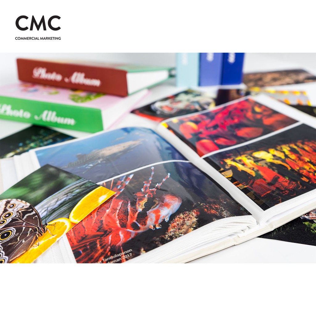 ภาพสินค้าCMC อัลบั้มรูป แบบสอด ปกหนัง PU 144 รูป ขนาด 4x6 (4R) เล่มเล็ก CMC PU Leather Cover Slip-in Photo Album 144 Photos จากร้าน livingandmore บน Shopee ภาพที่ 8