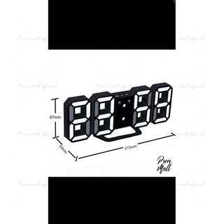 ภาพขนาดย่อของภาพหน้าปกสินค้า3D LED Clock นาอิเล็กทรอนิกส์เรืองแสง นาฬิกาติดผนัง นาฬิกาแขวน นาฬิกาดิจิตอล นาฬิกาตั้งโต๊ะ จากร้าน newdeena บน Shopee ภาพที่ 8
