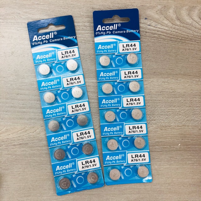 ถ่าน LR44 Acell 6 / 10 ก้อน ถ่านกระดุม แผงฟ้า LR 44 | Shopee Thailand