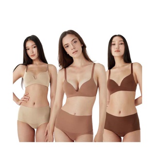 โปรโมชั่น : UPUNDER เซต 3 ชิ้น กางเกงในผู้หญิง เก็บพุง รุ่น Double Shaping Panty ไร้ขอบ เก็บหน้าท้อง เรียบเนียน สัมผัสนุ่มสบาย