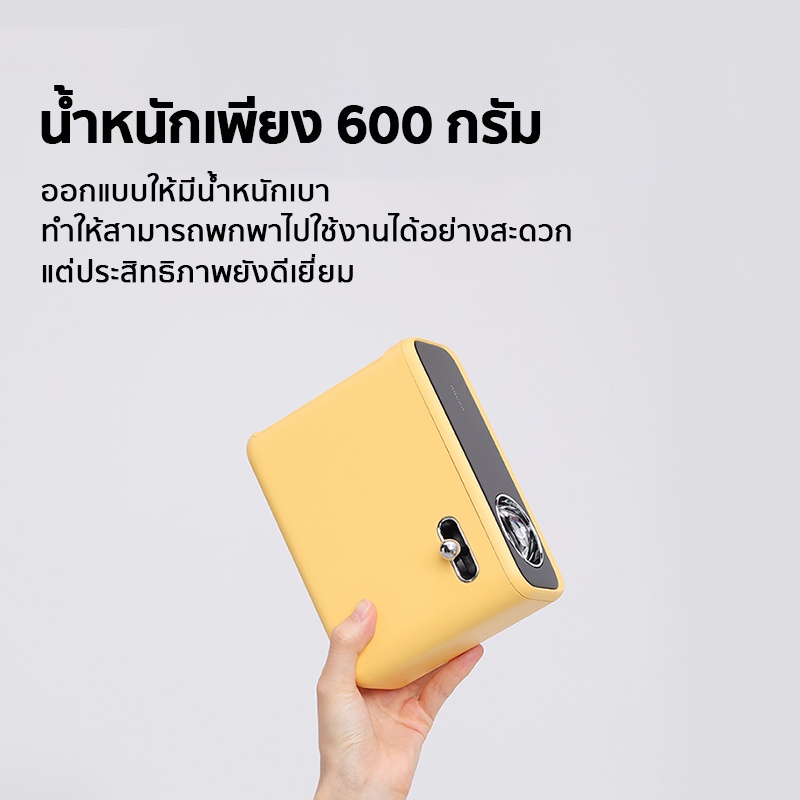 รูปภาพรายละเอียดของ NEW Wanbo Mini Projector White โปรเจคเตอร์ 250ANSI เครื่องฉายโปรเจคเตอ มินิโปเจคเตอร์ มินิโปรเจคเตอร์