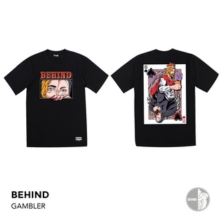 BEHIND CLOTHING เสื้อยืดลาย “ R ”