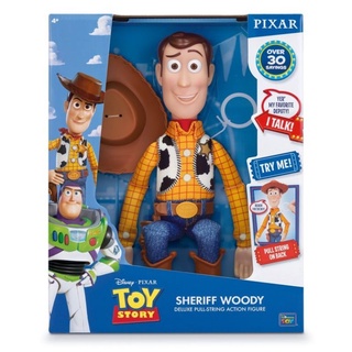 🇺🇲 ลิขสิทธิ์​แท้​จาก​อเมริกา​🇺🇲 Disney Pixar Toy Story Deluxe Woody Talking Action Figure