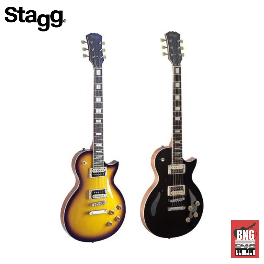 stagg-sel-zeb-2ts-bk-hb-mrd-ทรง-les-paul-electric-guitar