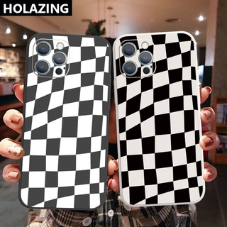 เคสป้องกันโทรศัพท์มือถือ ขอบสี่เหลี่ยม ลายสก๊อต สําหรับ Xiaomi Redmi Note 10 Pro 9S 9A POCO X3 NFC M3 Pro 5G