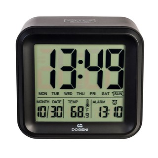 นาฬิกา นาฬิกาดิจิตอล DOGENI TDP001BL 4.5 นิ้ว สีดำ ของตกแต่งบ้าน เฟอร์นิเจอร์ ของแต่งบ้าน CLOCK LED 4.5" TDP001BL BLACK