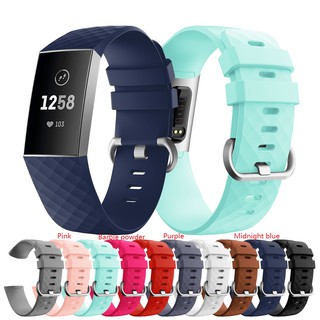 ภาพหน้าปกสินค้าสายนาฬิกาข้อมือ ซิลิโคน สำหรับ Fitbit Charge 3 ที่เกี่ยวข้อง