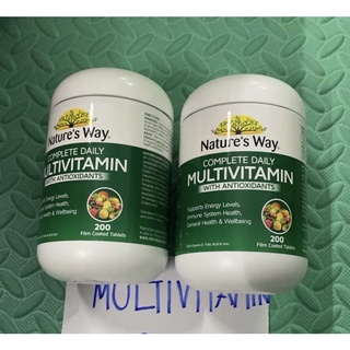 วิตามินรวมแร่ธาตุ Natures Way Complete Daily Multivitamin with Antioxidants  200 เม็ด