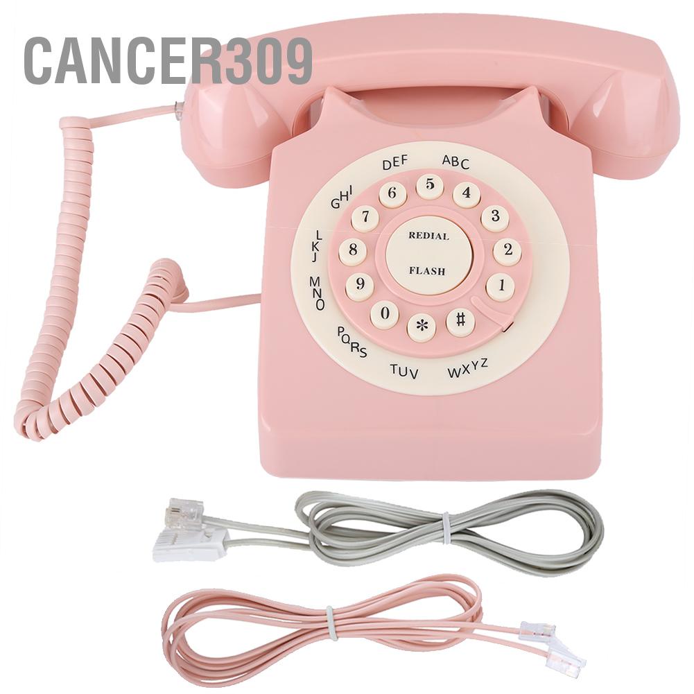 cancer309-vintage-telephone-high-definition-call-quality-wired-for-home-office-pink