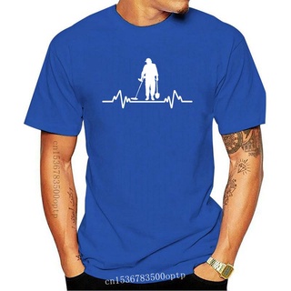 เสื้อผ้าผชเสื้อยืด ผ้าฝ้าย พิมพ์ลาย Heartbeat Detectorist แฟชั่นฤดูร้อน สําหรับผู้ชายS-5XL