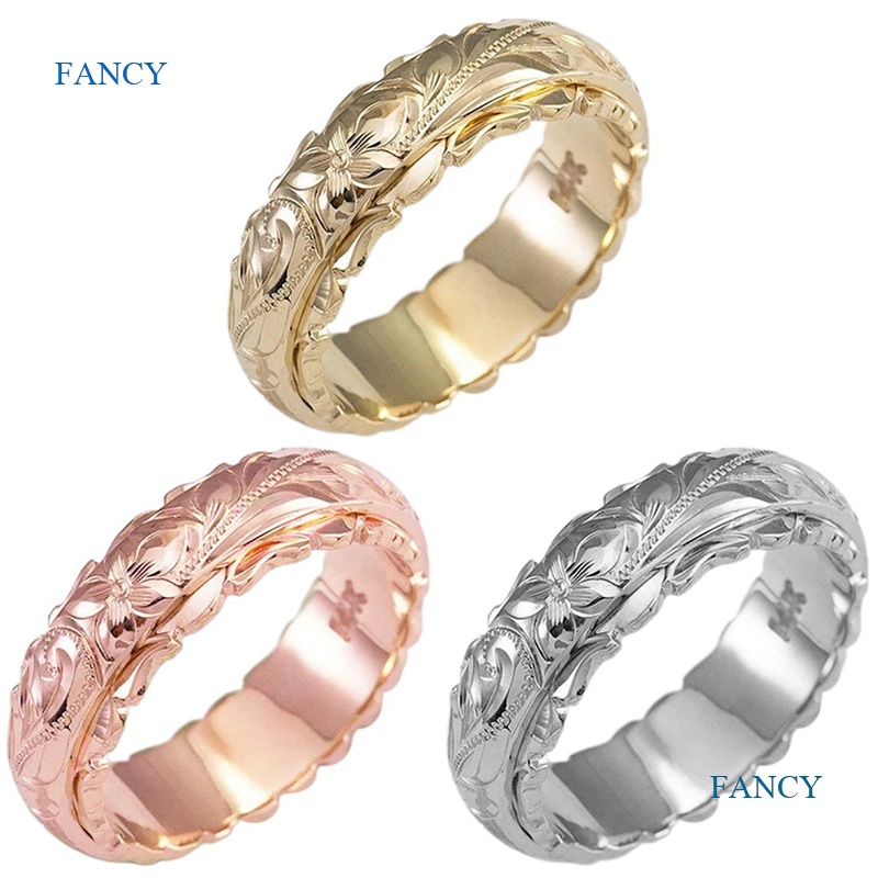 fancy-แหวนหมั้น-รูปดอกกุหลาบนูน-สีทอง-สีเงิน-สําหรับเจ้าสาว-งานแต่งงาน