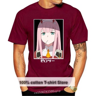 พร้อมส่ง เสื้อยืดแขนสั้น ผ้าฝ้าย 100% พิมพ์ลายอนิเมะ Darling In The Franxx สไตล์ฮาราจูกุ แฟชั่นฤดูร้อน สําหรับผู้ชายS-5X