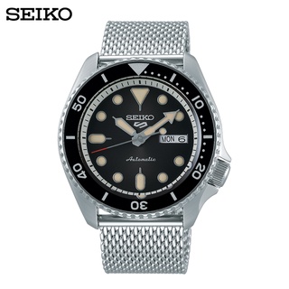 Seiko (ไซโก) นาฬิกาผู้ชาย New Seiko 5 Sports Automatic SRPD73K SRPE79K ระบบอัตโนมัติ สายถักสแตนเลสสตีล/ซิลิโคน ขนาดตัวเรือน 42.5 มม.