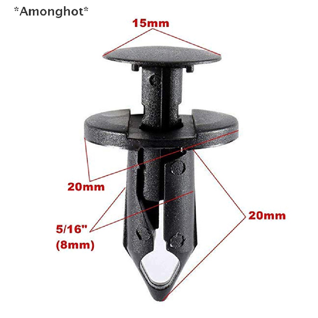 amonghot-ใหม่-หมุดยึดกันชนรถยนต์-แบบพลาสติก-10-ชิ้น-ขายดี