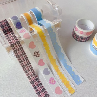 เทปวาชิ ลายก้อนเมฆ สําหรับตกแต่งสมุดไดอารี่ diy