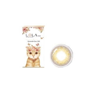 (⚠ ต้องซื้อ 2 กล่อง) LOLA VISION Monthly LOLA Golden คอนแทคเลนส์ สีทอง รายเดือน 1 Lens Only (MUST BUY 2 Boxes)