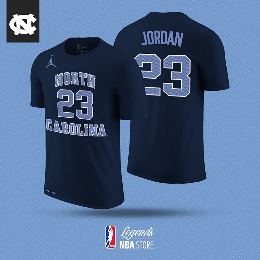 เสื้อยืด-ลายบาสเก็ตบอล-university-of-north-carolina-23-micheal-jordan